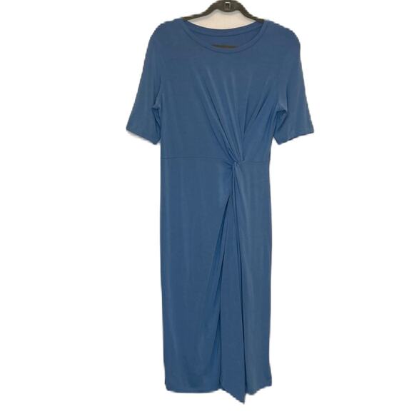 Betabrand Dresses & Skirts - Betabrand Blue Knot Jersey Midi Dress Size L